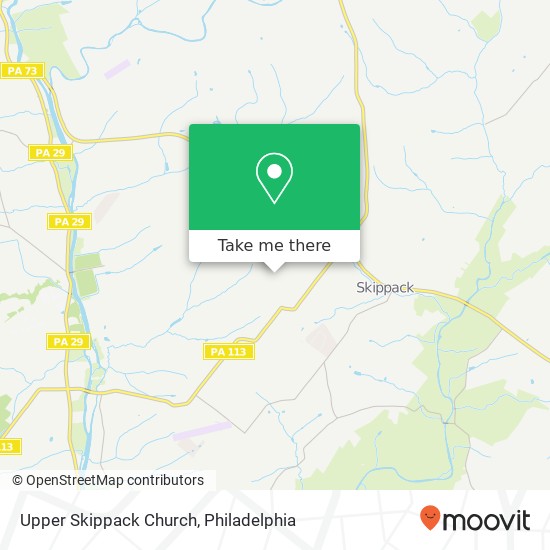 Mapa de Upper Skippack Church