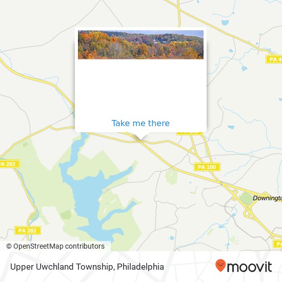 Mapa de Upper Uwchland Township