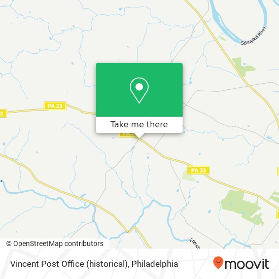 Vincent Post Office (historical) map