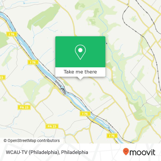 WCAU-TV (Philadelphia) map