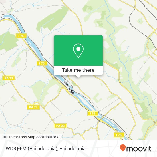 Mapa de WIOQ-FM (Philadelphia)