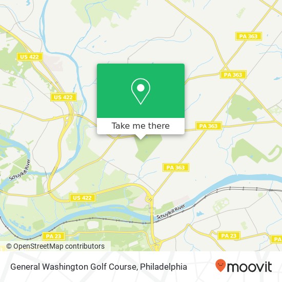 General Washington Golf Course map