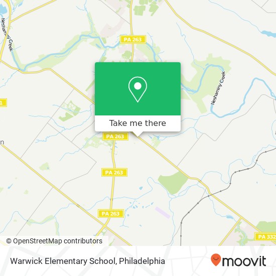 Mapa de Warwick Elementary School