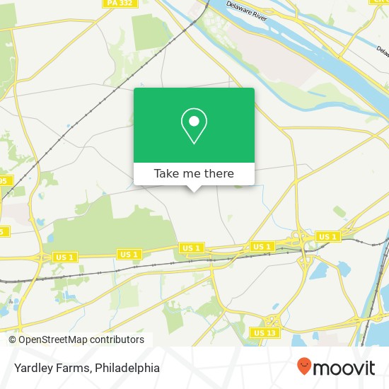 Yardley Farms map