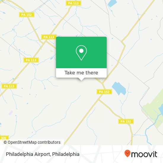 Philadelphia Airport map