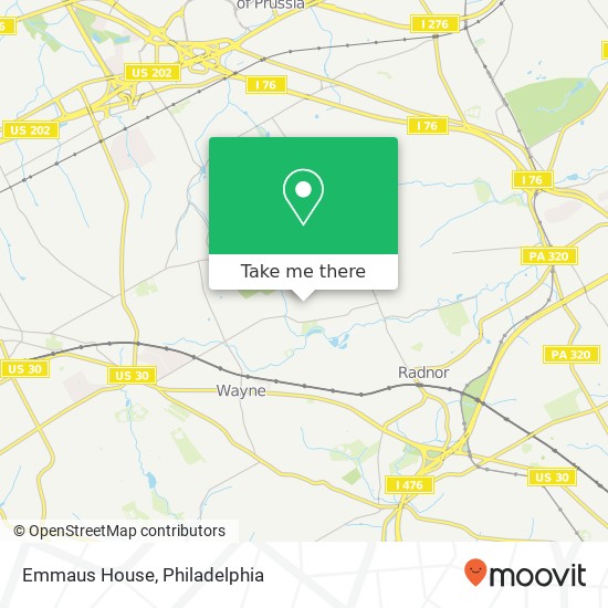 Emmaus House map