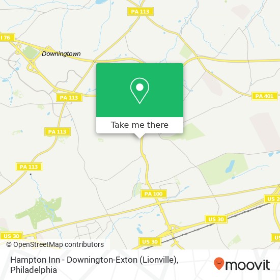 Hampton Inn - Downington-Exton (Lionville) map