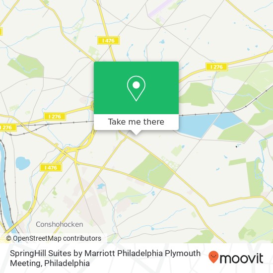 Mapa de SpringHill Suites by Marriott Philadelphia Plymouth Meeting