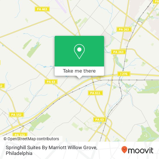 Springhill Suites By Marriott Willow Grove map