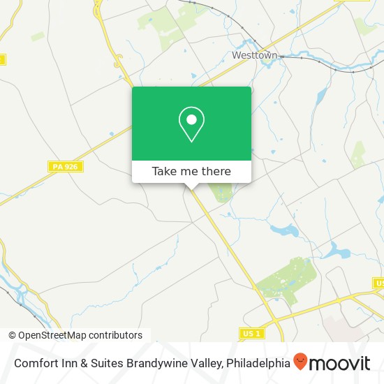 Mapa de Comfort Inn & Suites Brandywine Valley