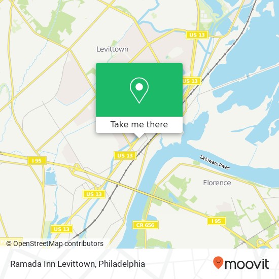 Ramada Inn Levittown map