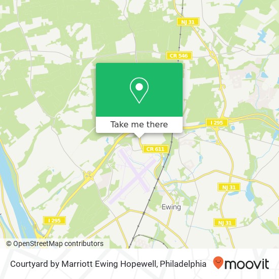 Courtyard by Marriott Ewing Hopewell map