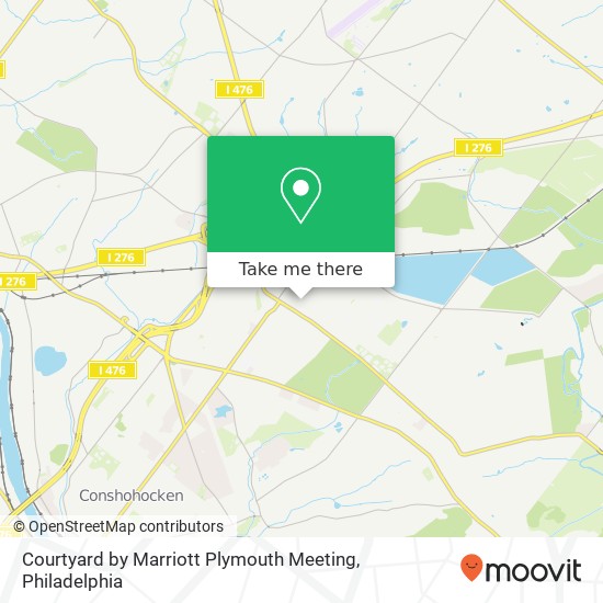 Courtyard by Marriott Plymouth Meeting map