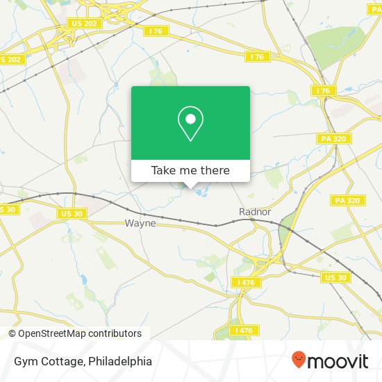 Mapa de Gym Cottage