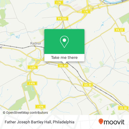 Father Joseph Bartley Hall map