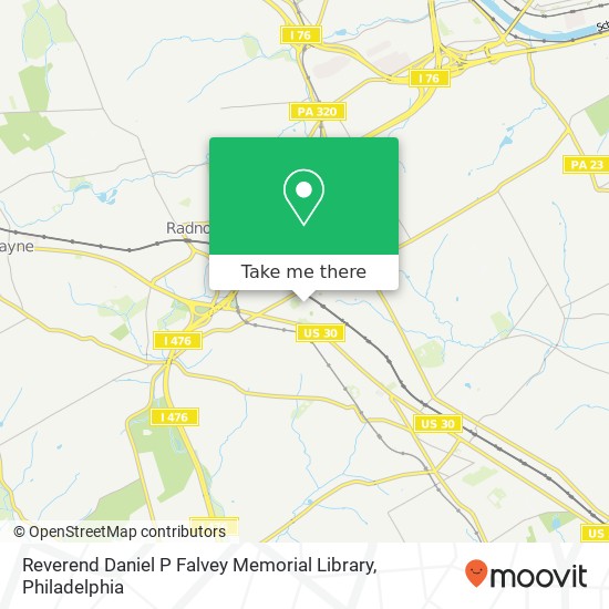 Reverend Daniel P Falvey Memorial Library map