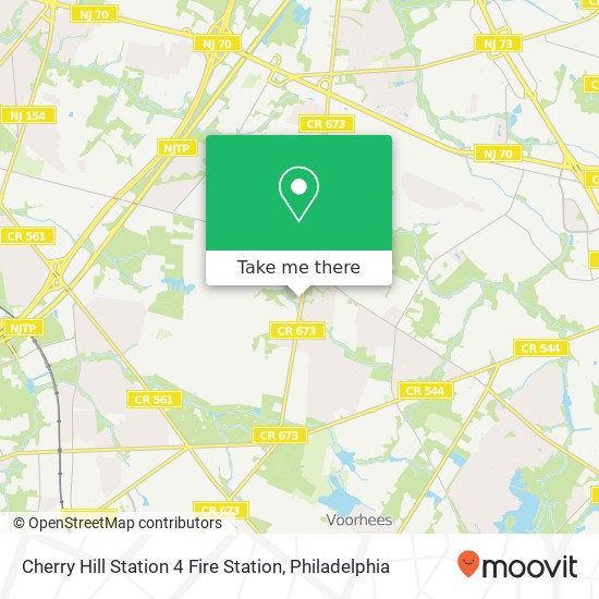 Mapa de Cherry Hill Station 4 Fire Station