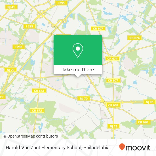 Harold Van Zant Elementary School map