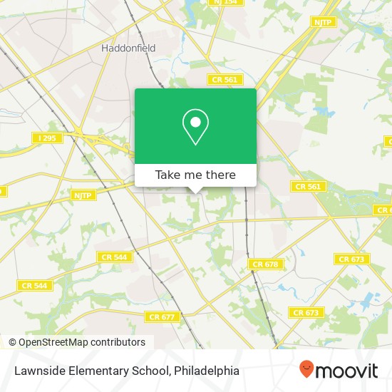 Lawnside Elementary School map