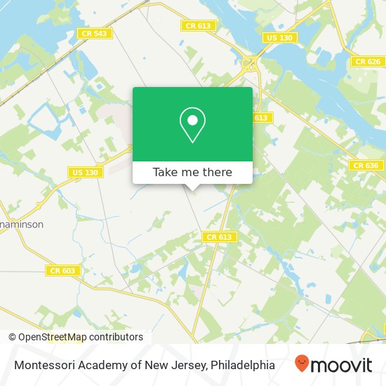 Mapa de Montessori Academy of New Jersey