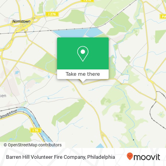 Mapa de Barren Hill Volunteer Fire Company