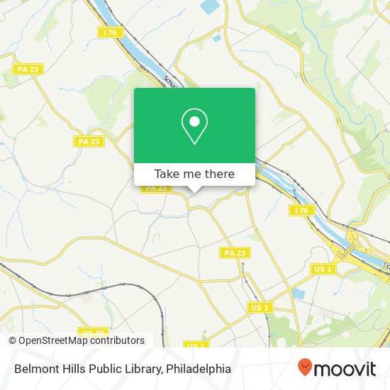 Belmont Hills Public Library map