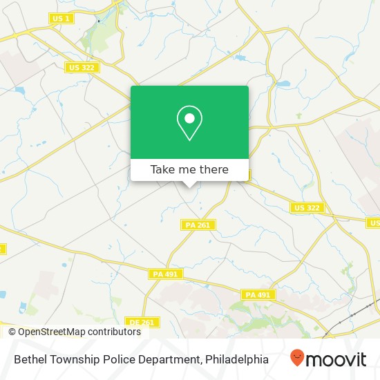 Mapa de Bethel Township Police Department