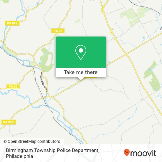Mapa de Birmingham Township Police Department