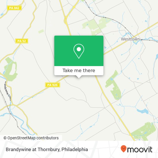 Brandywine at Thornbury map