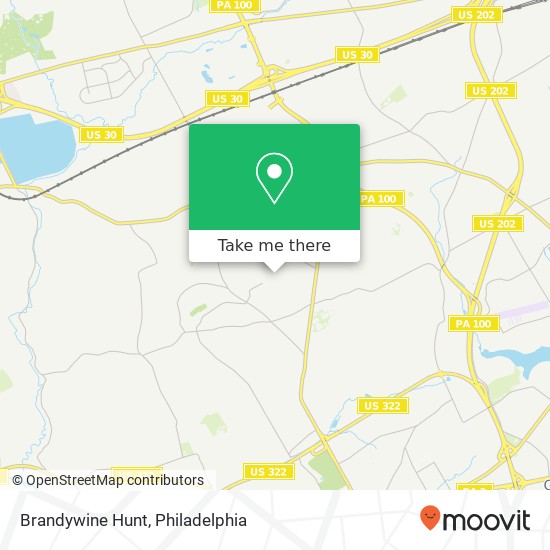 Brandywine Hunt map