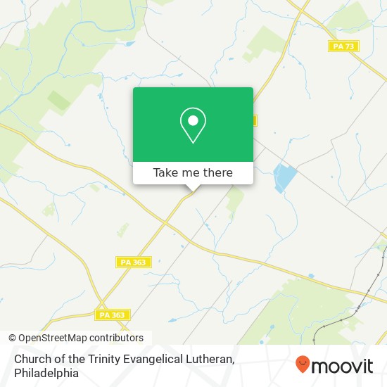 Church of the Trinity Evangelical Lutheran map