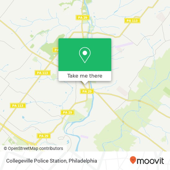 Collegeville Police Station map