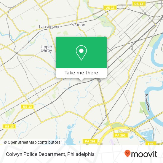 Colwyn Police Department map