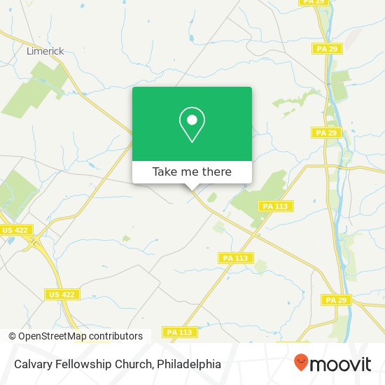 Mapa de Calvary Fellowship Church