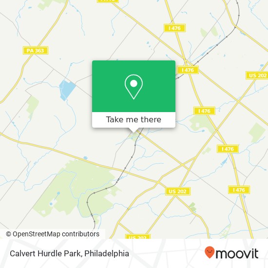 Calvert Hurdle Park map
