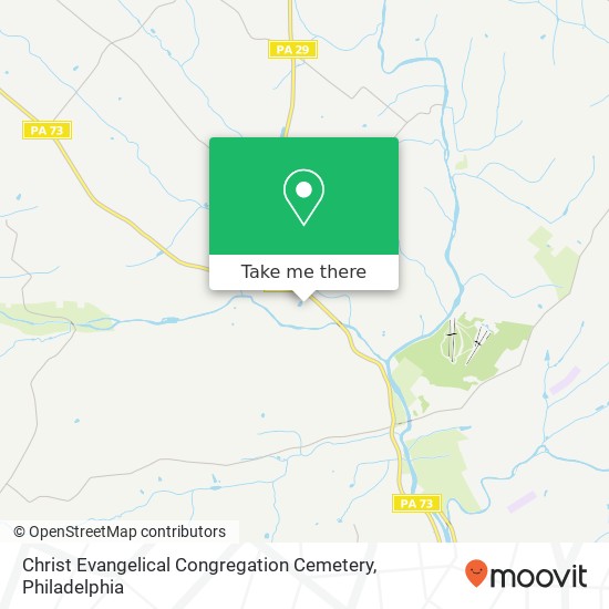 Christ Evangelical Congregation Cemetery map