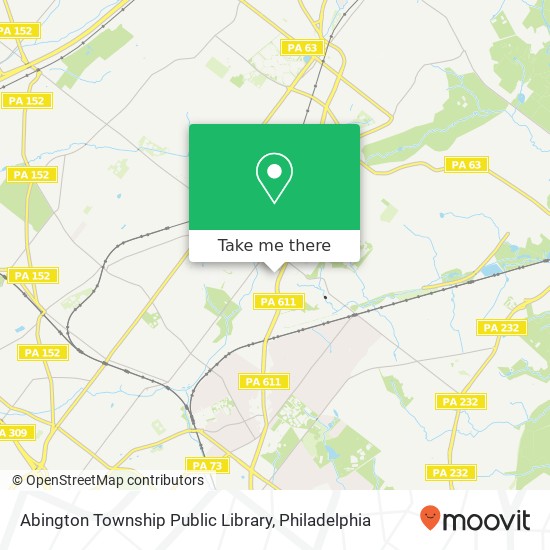 Abington Township Public Library map