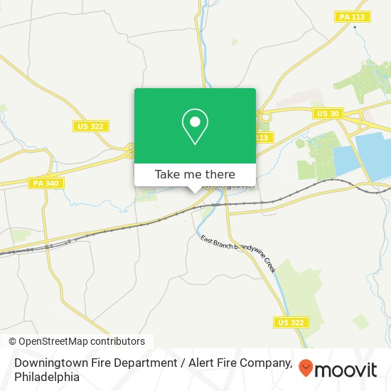 Mapa de Downingtown Fire Department / Alert Fire Company