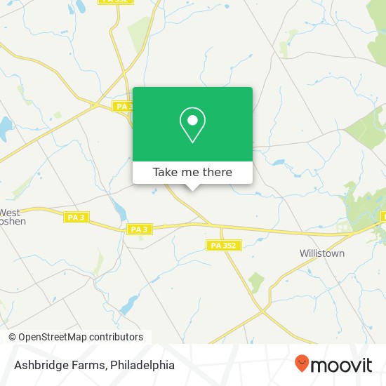 Ashbridge Farms map