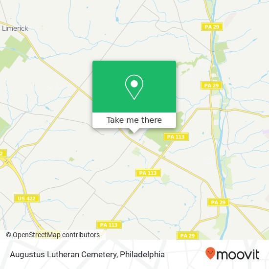 Mapa de Augustus Lutheran Cemetery