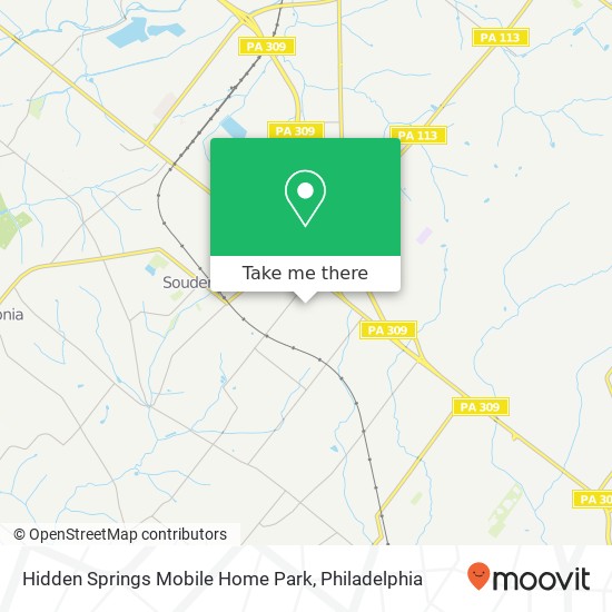 Hidden Springs Mobile Home Park map