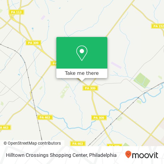 Hilltown Crossings Shopping Center map