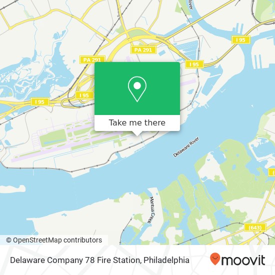 Mapa de Delaware Company 78 Fire Station