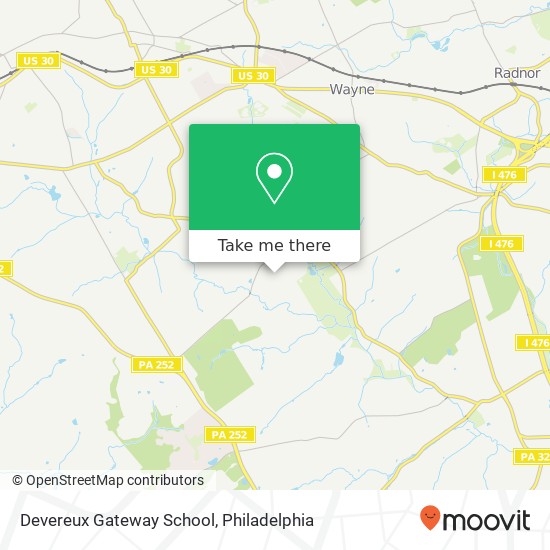 Devereux Gateway School map