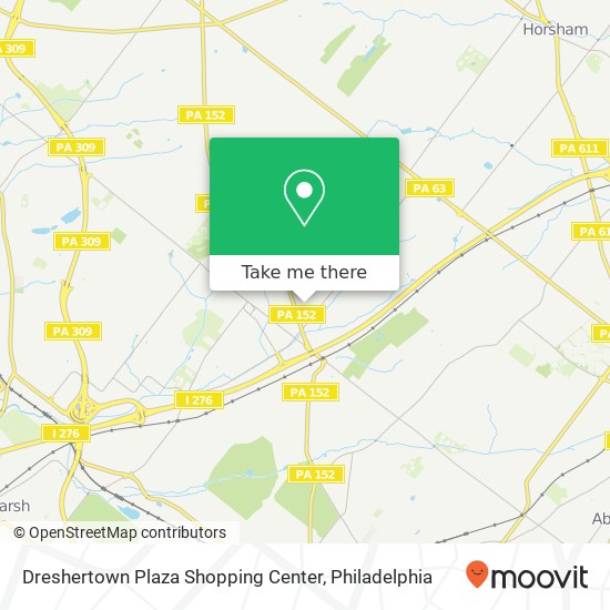Dreshertown Plaza Shopping Center map