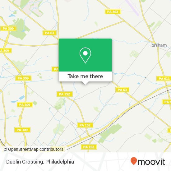 Mapa de Dublin Crossing