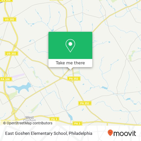 Mapa de East Goshen Elementary School