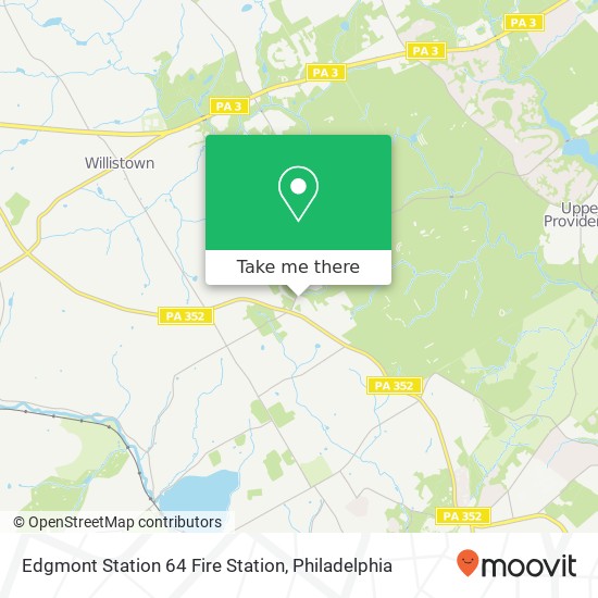Edgmont Station 64 Fire Station map