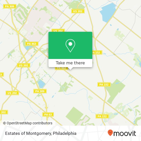 Mapa de Estates of Montgomery