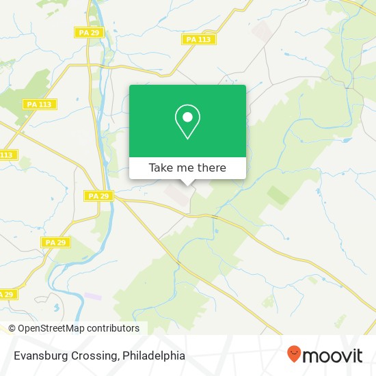 Evansburg Crossing map